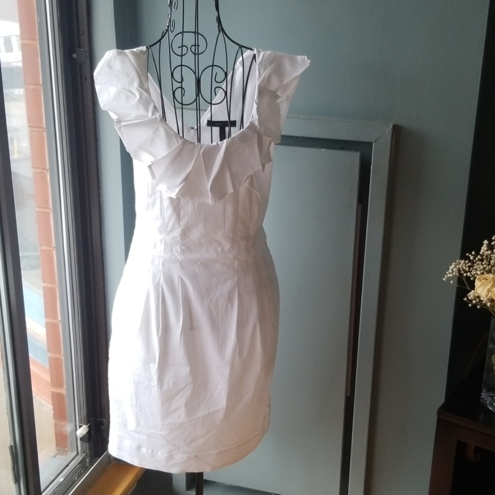 Bcbgmaxazria white  cotton dress